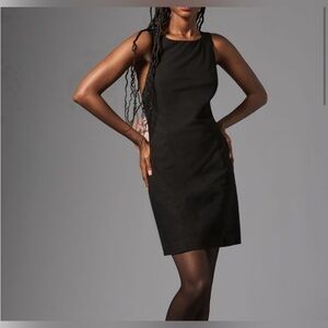 Anthropologie Maeve Sleeveless Bow Detail Mini Dress